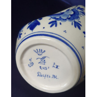 Delfts blauw kruikje, gemerkt en genummerd